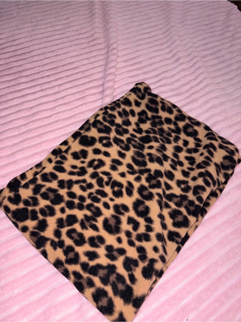 Old Navy Girls Leopard Print Fleece Leggings - Tan & Black